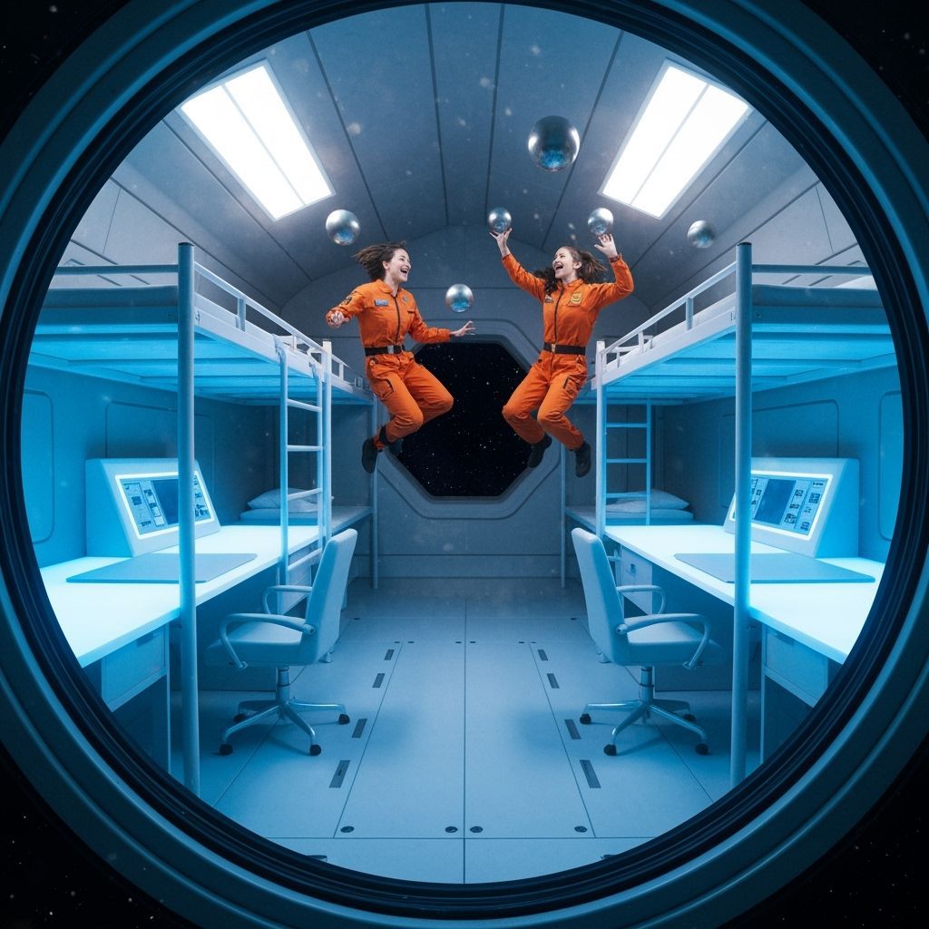 Space Odyssey: Weightless Fun on Spaceship