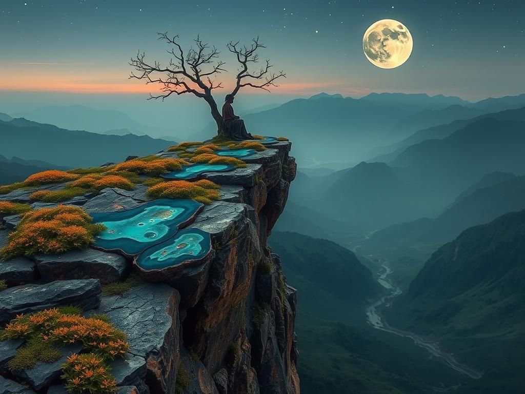 Surreal Cloisonné Dreamscape in Valle de la Luna