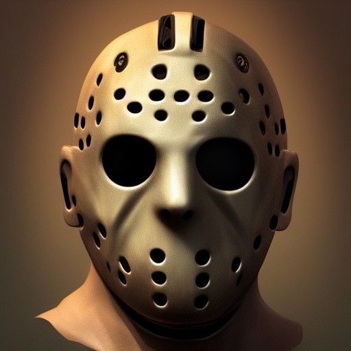 Hyperdetailed Portrait of Jason Voorhees in Dynamic Lighting