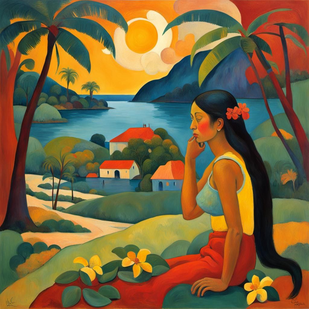 Desire in the Style of Paul Gauguin