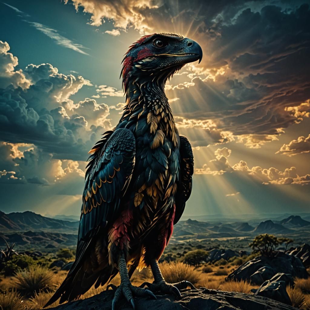 Mysterious Divine Light in Hyperrealistic Film Still