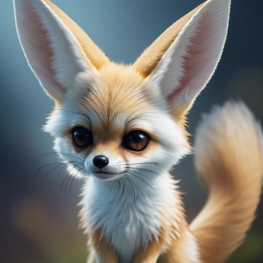 Adorable Crochet Fennec Fox with Big Eyes