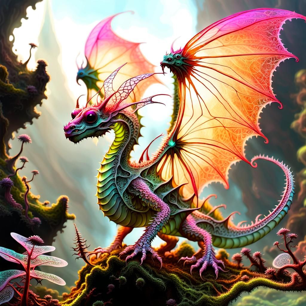 Ethereal Dragon-Wizard Newborn on Dragon Ship