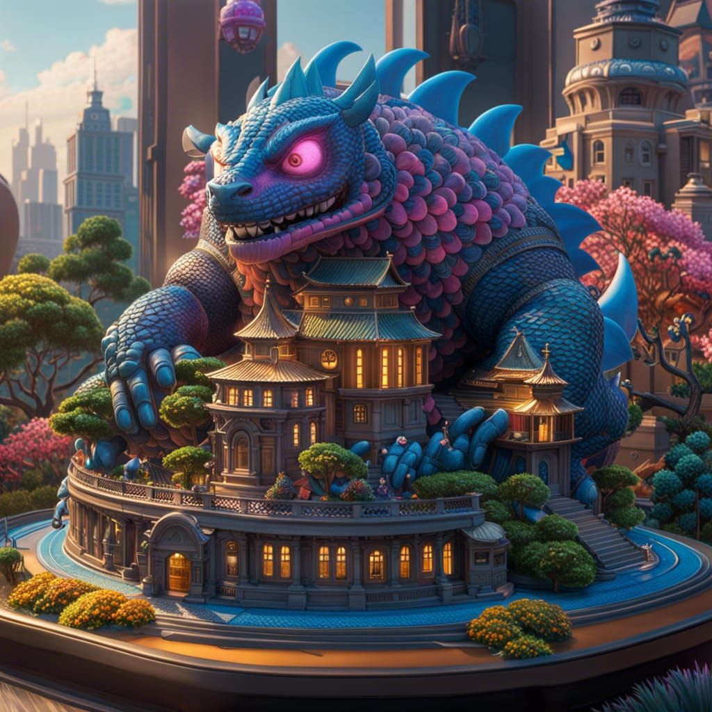 Kaijiro Fujimoto 3D Render in Pixar Style