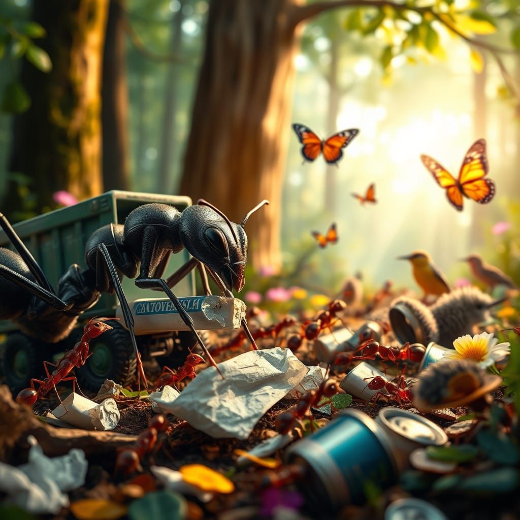 Industrious Ants Clean Forest Litter
