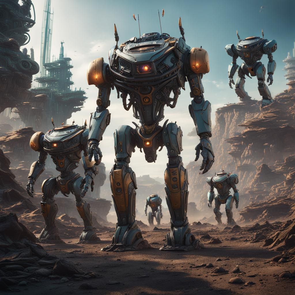 Robots Versus Aliens: Epic Battle in Unreal Engine