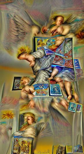 Renaissance Angel Tarot Card in HDR