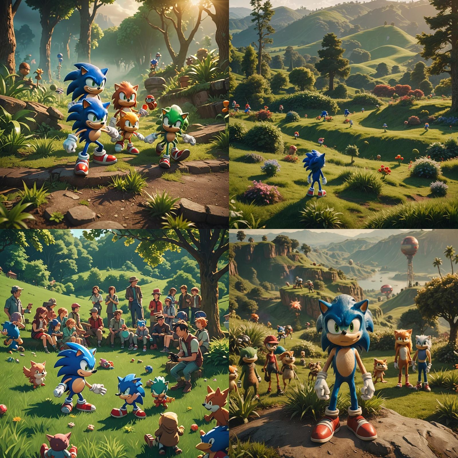 Sonic's Ultimate Simulator: Green Hill Cinematic Scene
