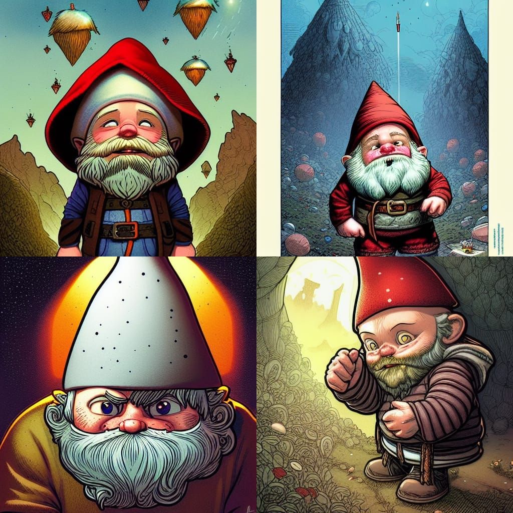 Lars the Lonely Gnome: Comic Book Art
