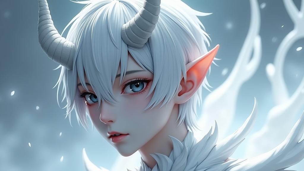 Anime Style Wight Demon Concept Art