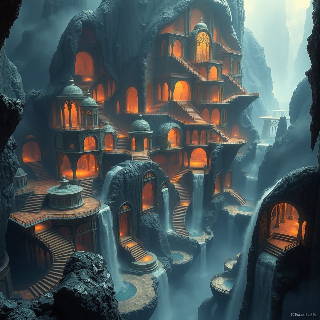 Epic Waterfall Canyon Metropolis