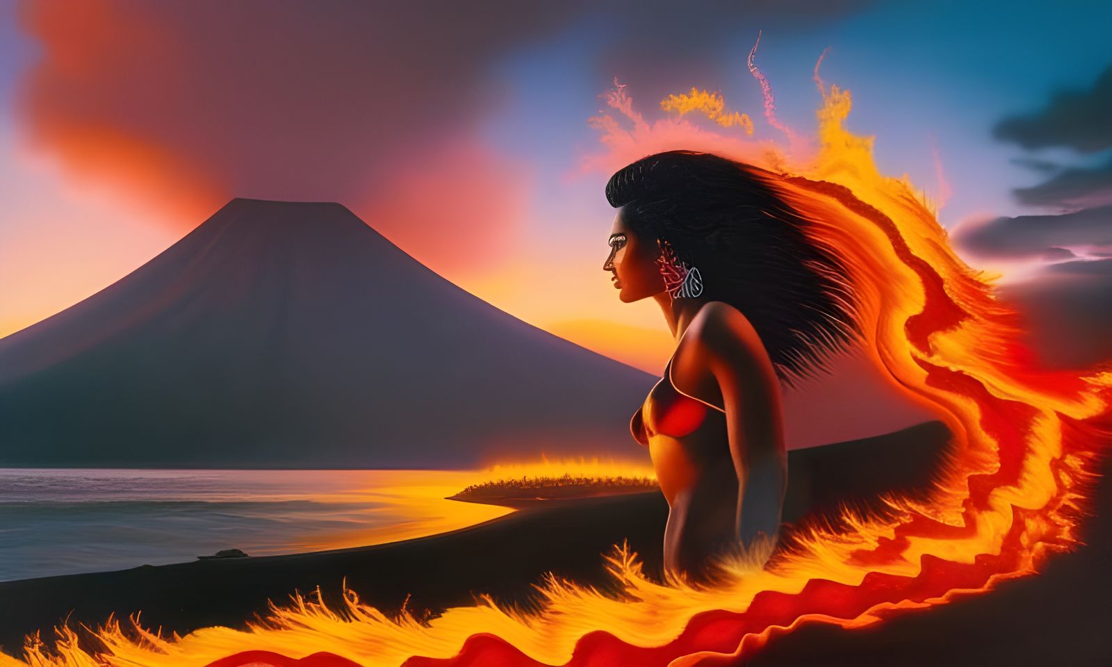 Hawaiian Goddess Pele Outtake