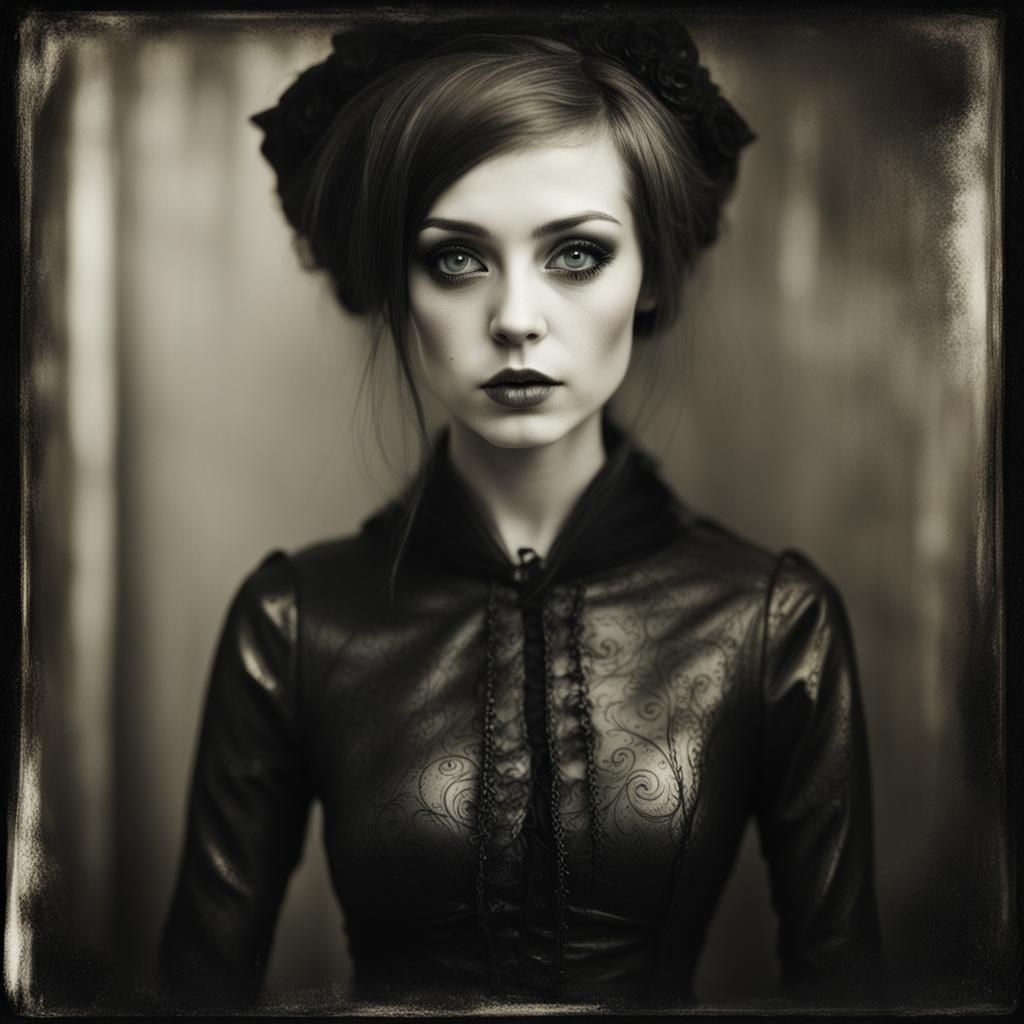 Wet Plate Portrait in Classical Style