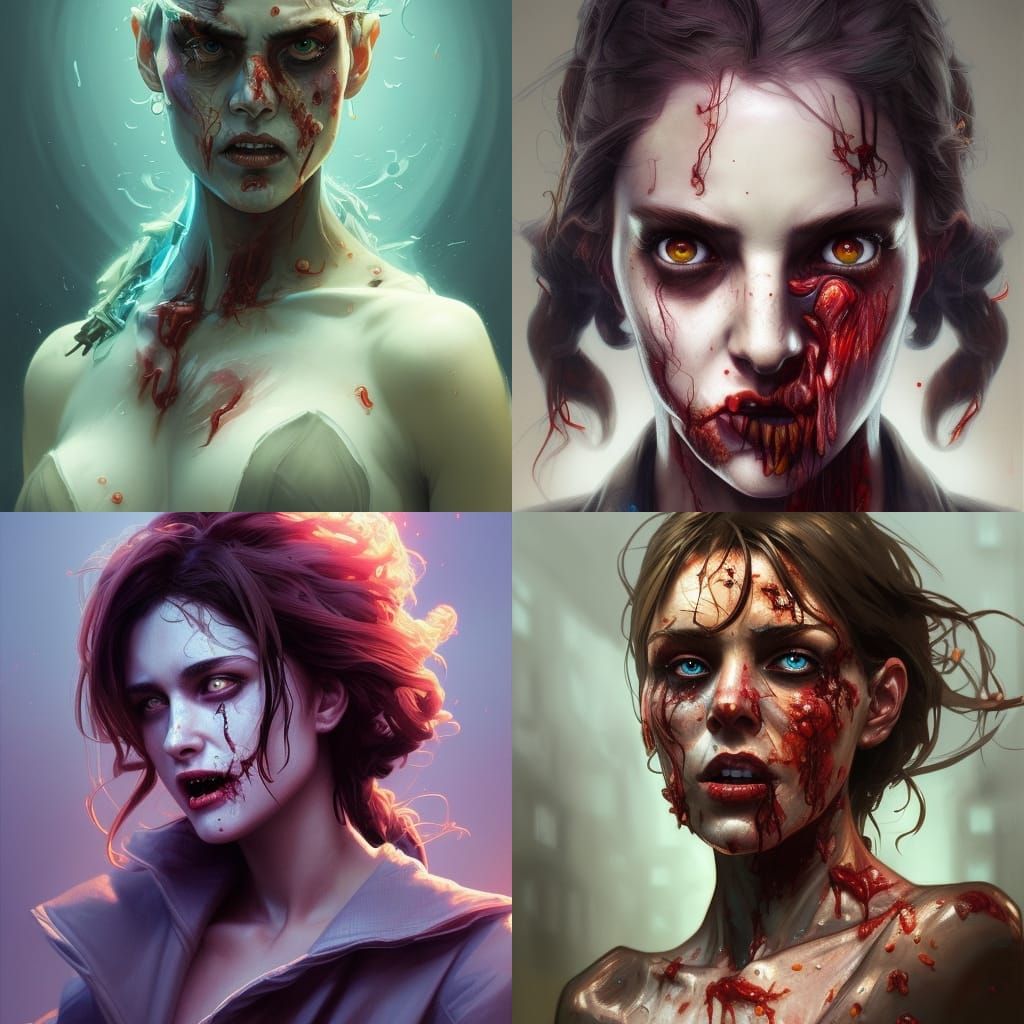 Hyperdetailed Zombie Portrait in Unreal Engine 5