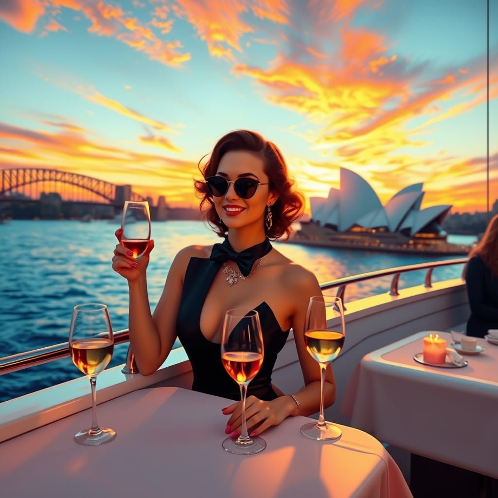 Romantic Sunset Dinner in Sydney Harbour