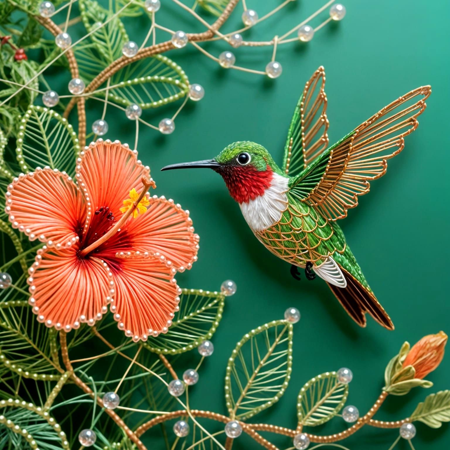 Art of string and beads