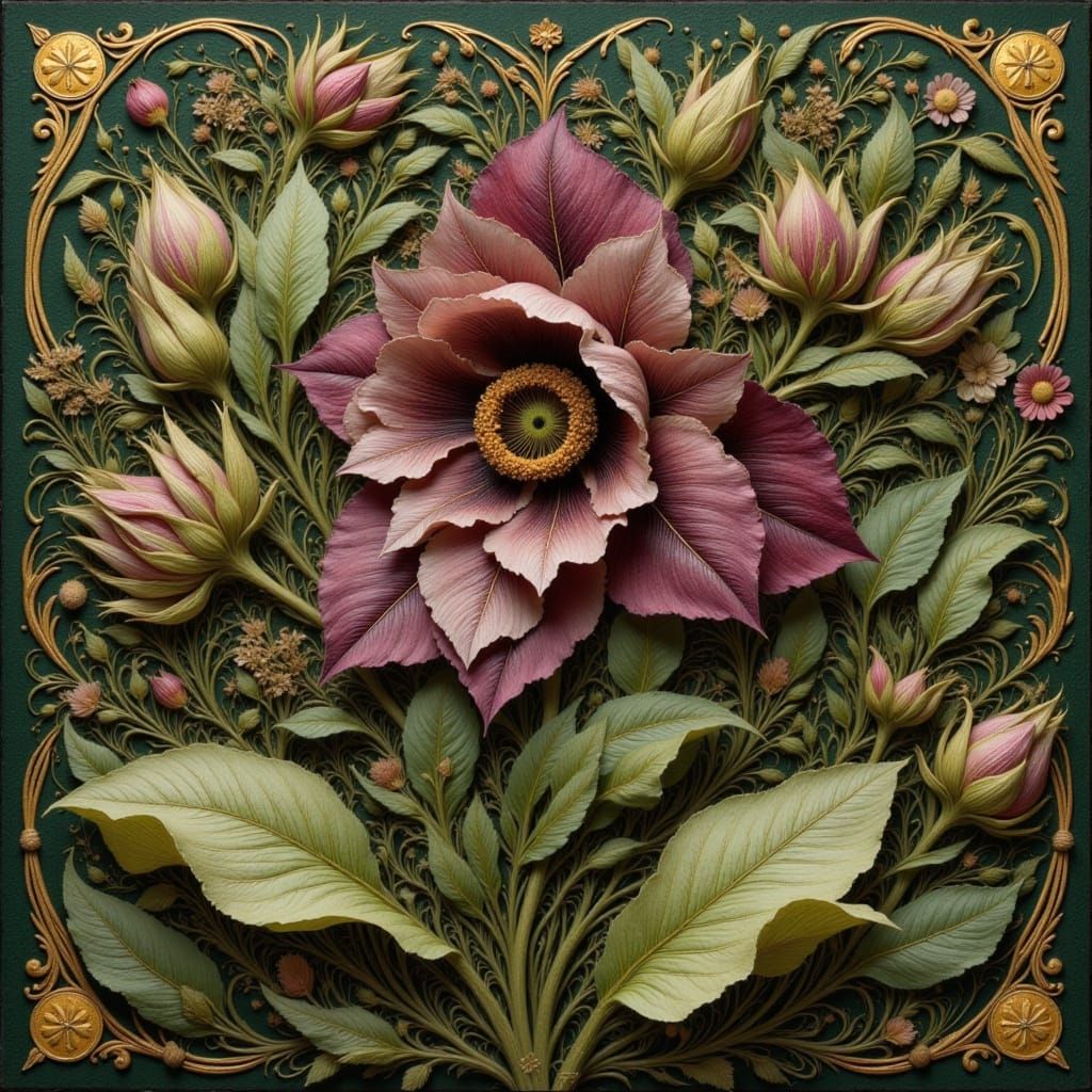 Art Nouveau Flower