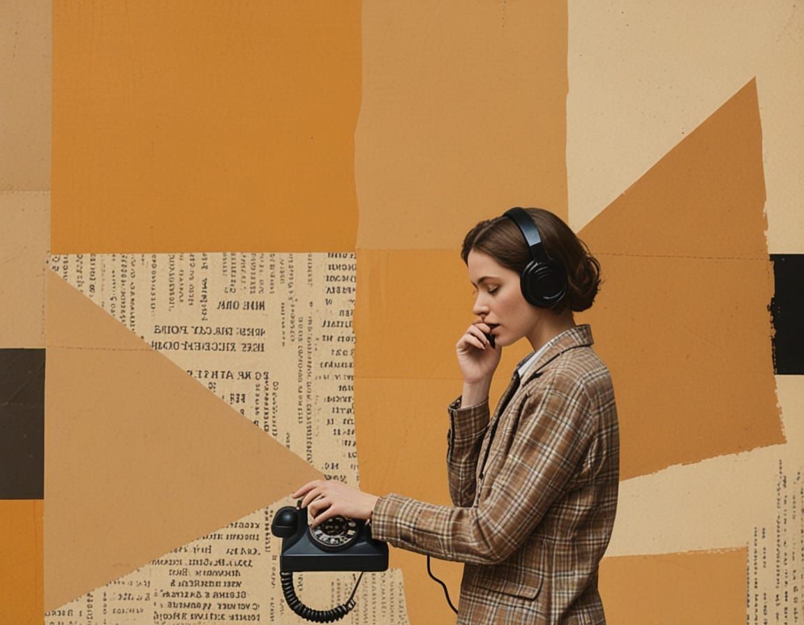 Old and New Art Styles Mashup: Rotary Phone