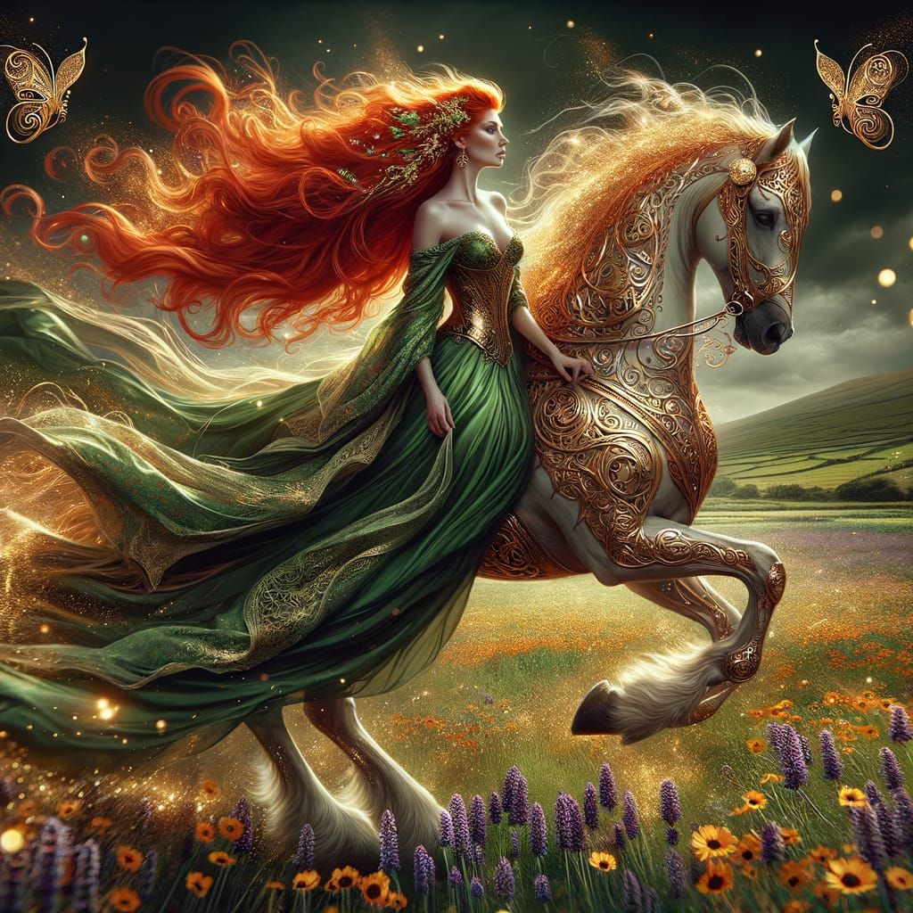 Macha, the Irish Goddess of the Horses