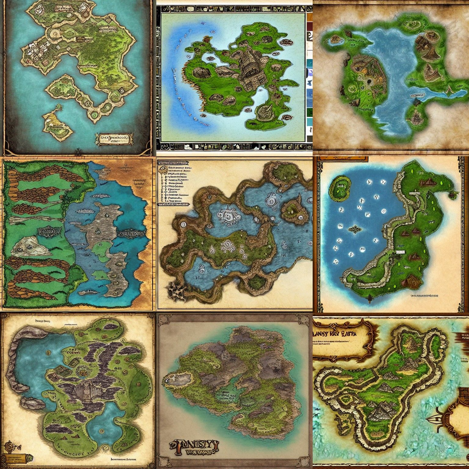 Fantasy DND Map: Detailed Plan View