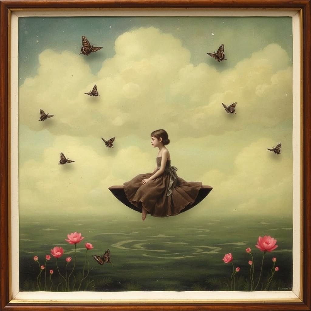 Girl in Midair, Ethereal Moment