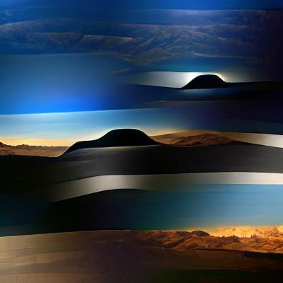 Extraterrestrial Hills Meet a Glowing Horizon