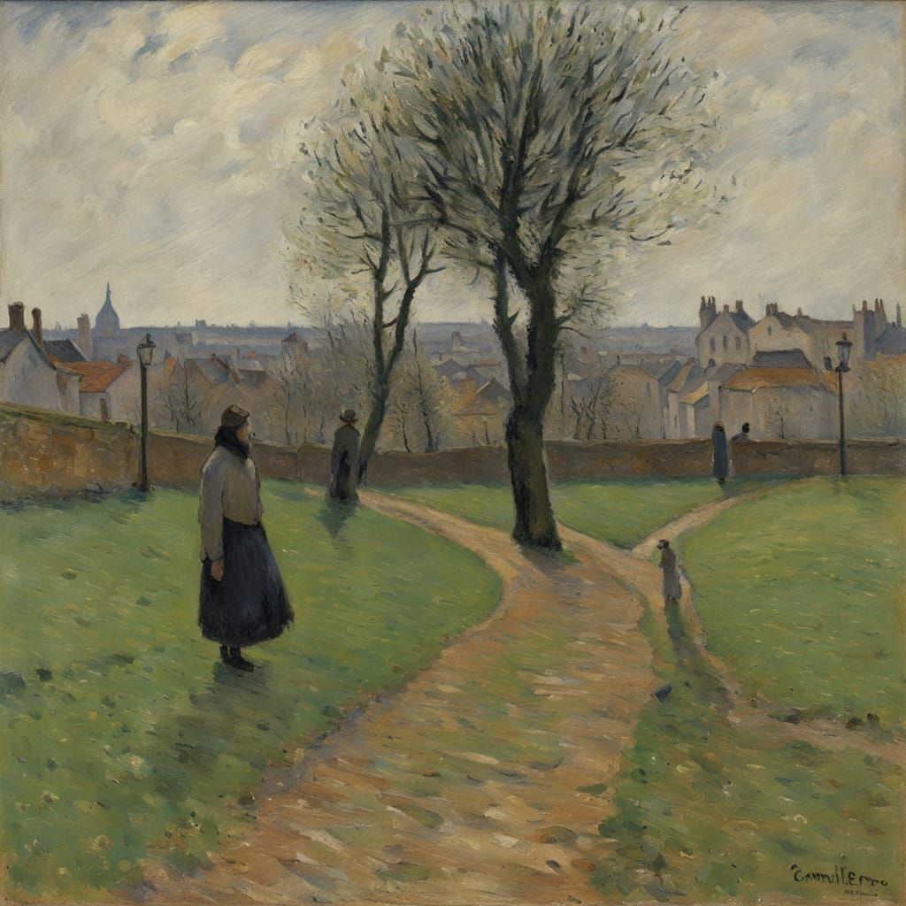 Grimdark Landscape in Oil Painting Style