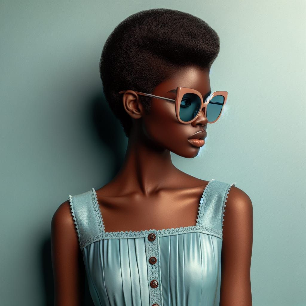 Punk Teen Supermodel in Retro-Futuristic Style