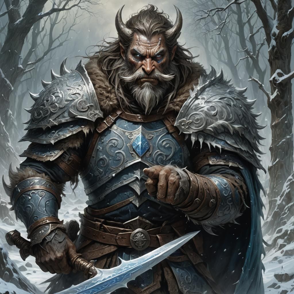 Fierce Vastaya Warrior in Dark Fantasy Art