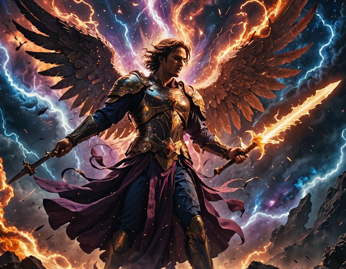 Epic Heavenly Clash in Cosmic Vortex