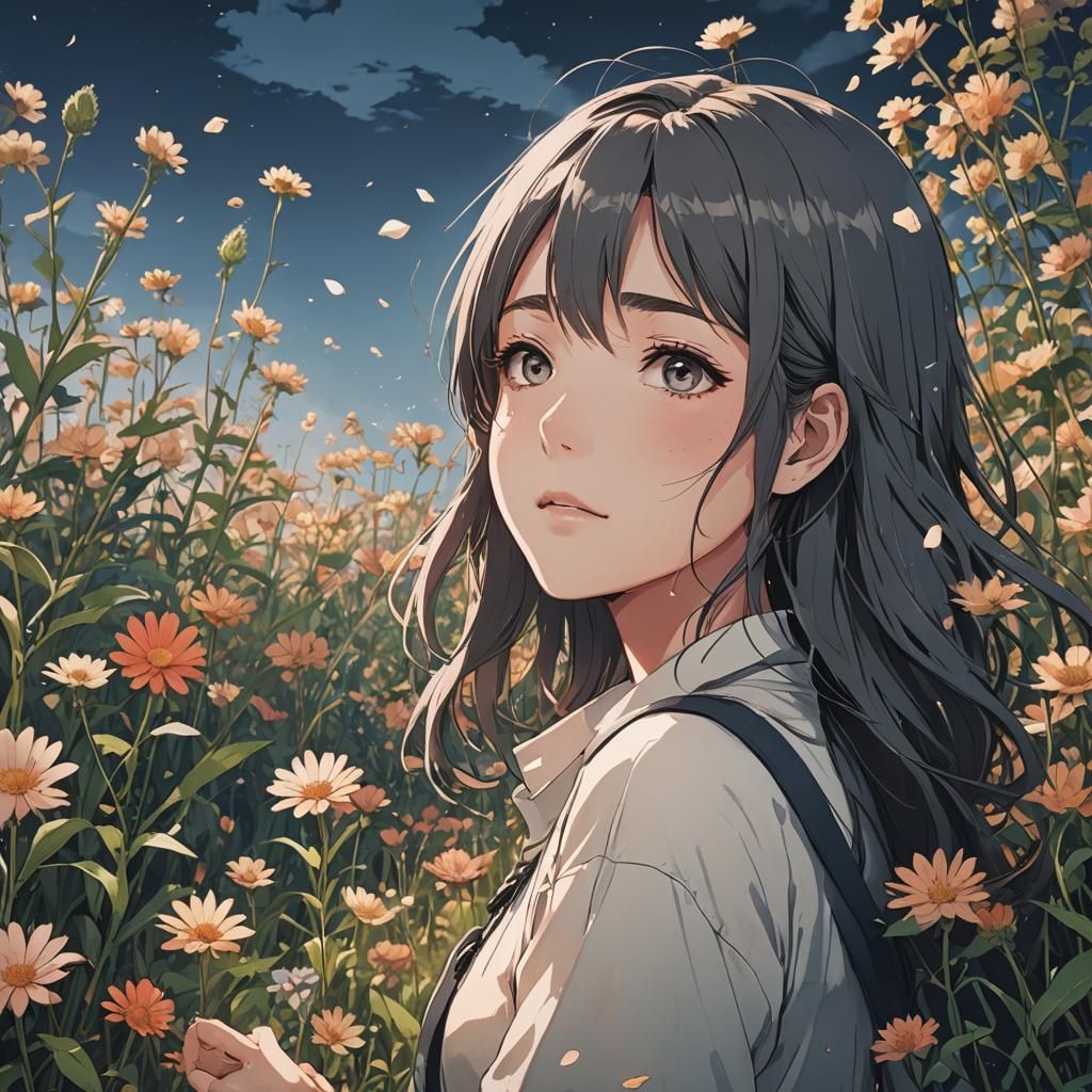 Vibrant Anime Art with Deep Color and Lighting