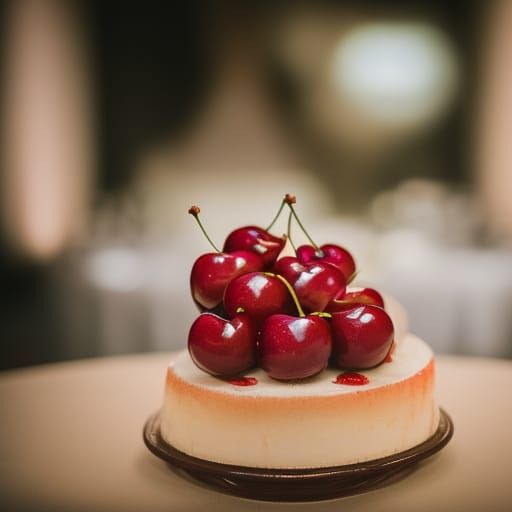 Wedding Cake with Cherries: Professional Photography