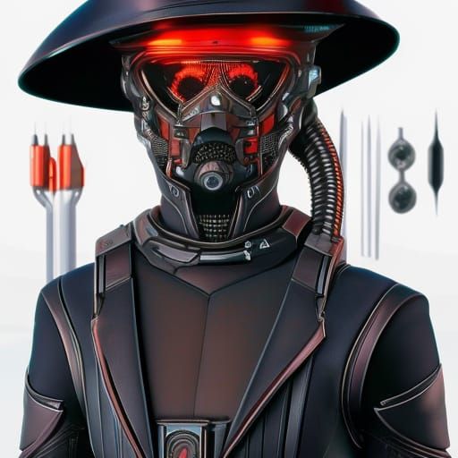 Surreal Martian in Cyberpunk Style