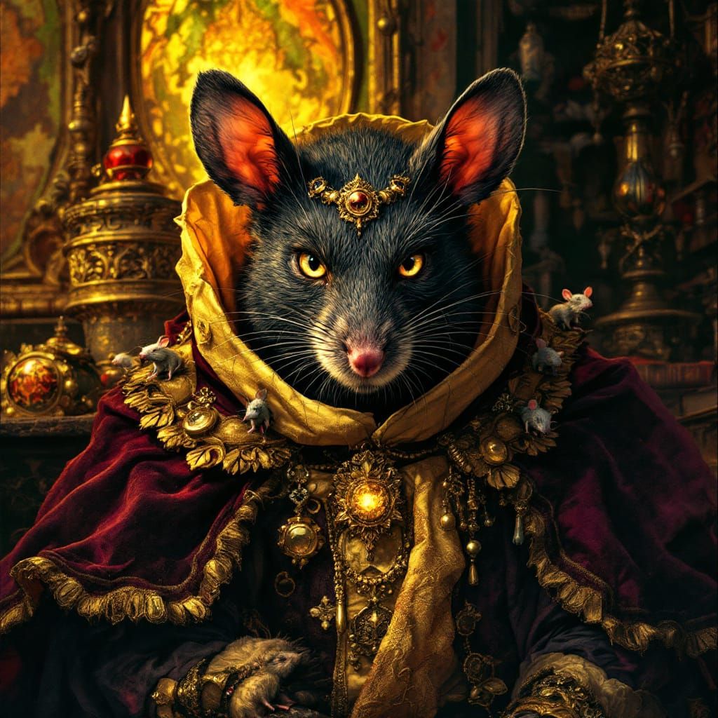 Master of Rats in Ornate Attire