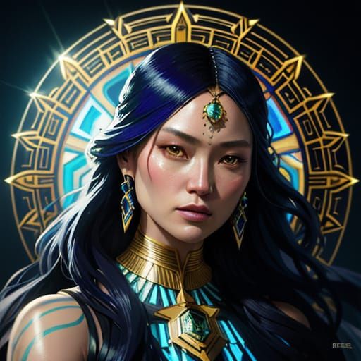 Pom Klementieff Portrait with Dynamic Lighting