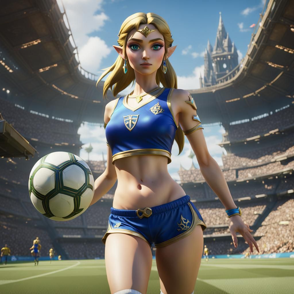 Fantasy Soccer Player in Detailed Digital Painting