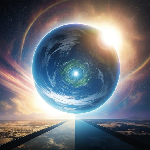 Energetic Sphere Illuminates Ancient Pyramid