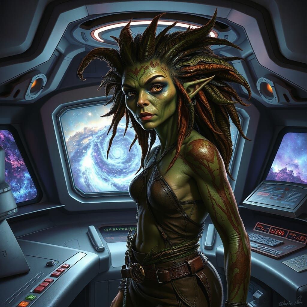 Grunge Dryad Captain Conquers the Cosmos in Starfleet