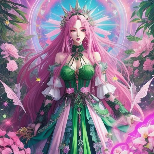 Ethereal Crystal Princess in a Surreal Style