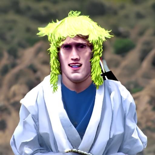 Logan Paul goes to Japan, the Video Game. pixel art. 8 bit. nes.