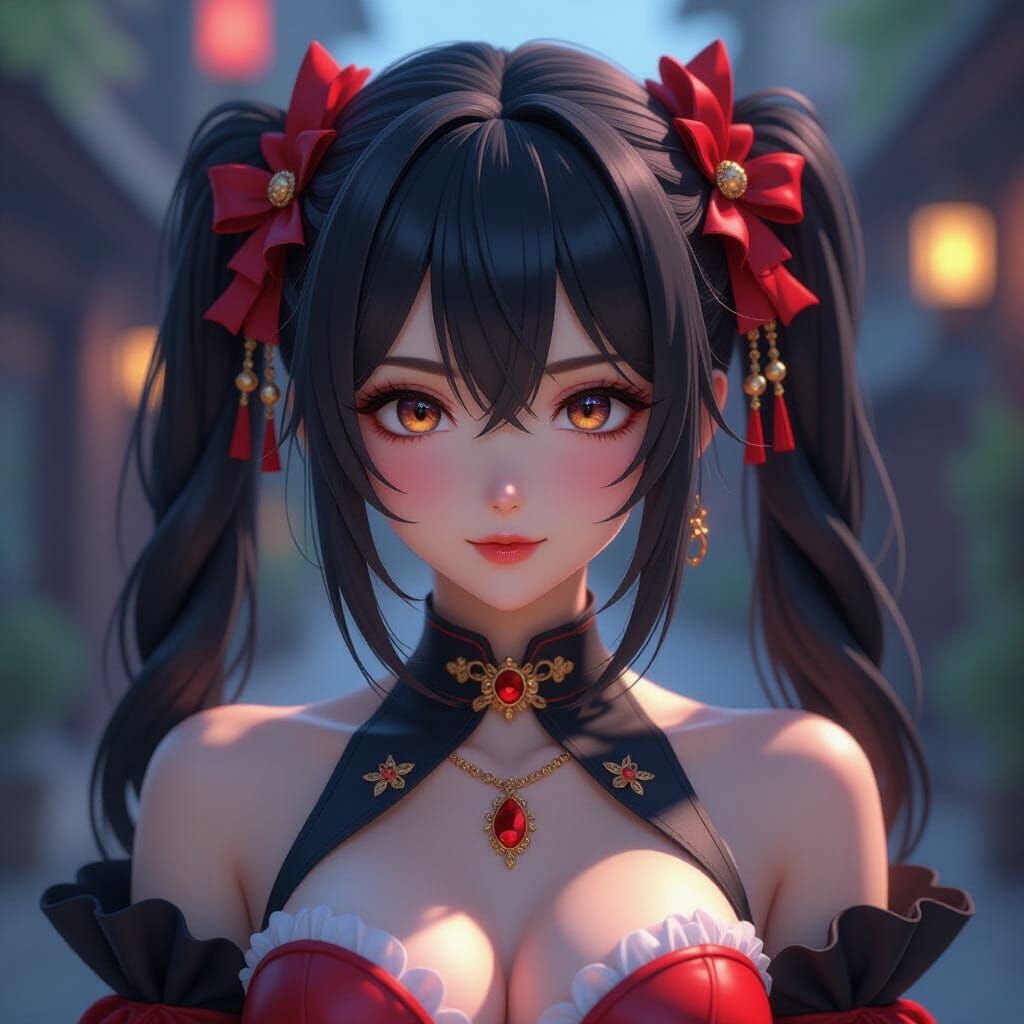 3D Anime Baddie Nails with Cinematic Lighting