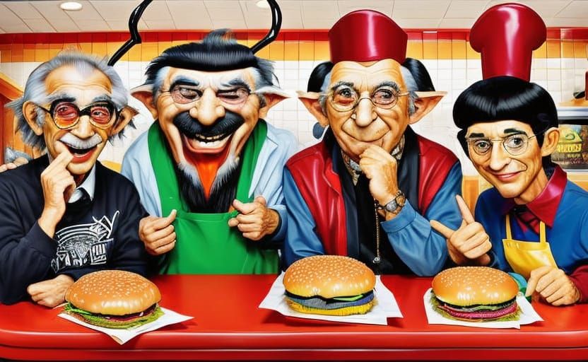 Comedic Portrayal of Senior Citizens in a Fast Food Setting