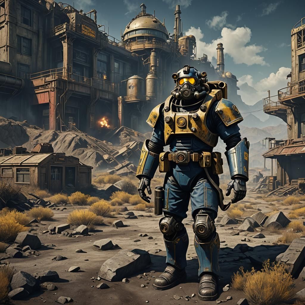 Sebastian Cabot, Fallout Vault Dweller, Matte Painting