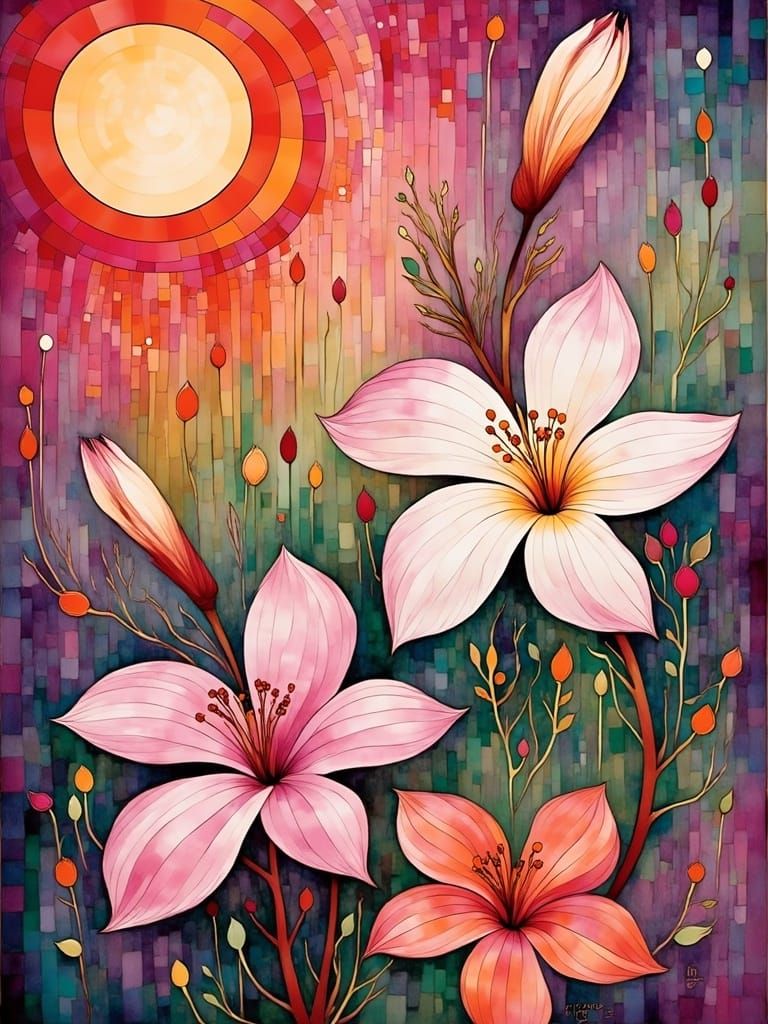 Balinese Abstract: Sun, Rain, and Batik Colors