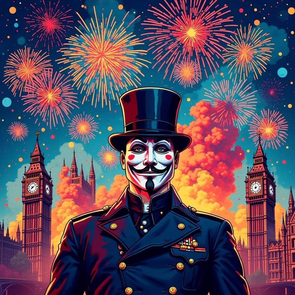 <lora:Snap Crackle Pop:1.0>V for Vendetta