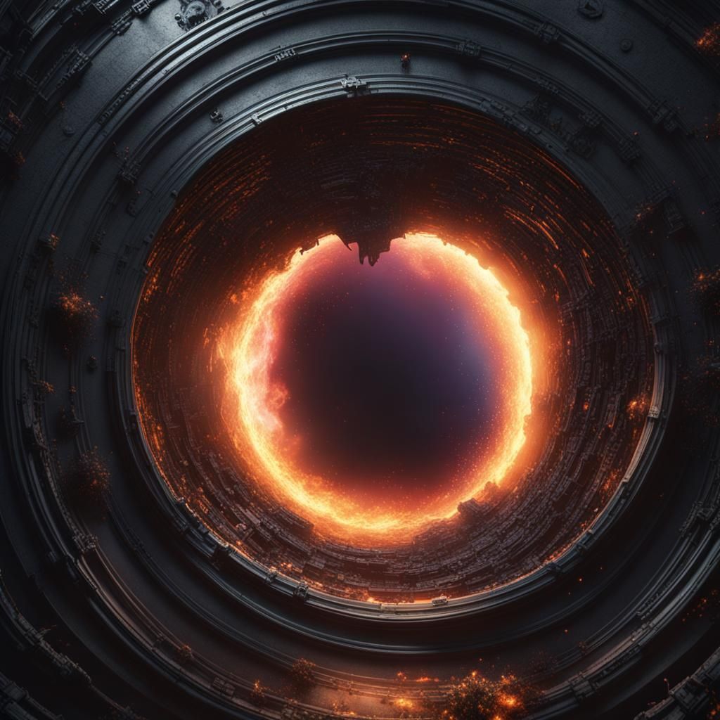 Detailed Matte Painting: Black Hole of Manifestos