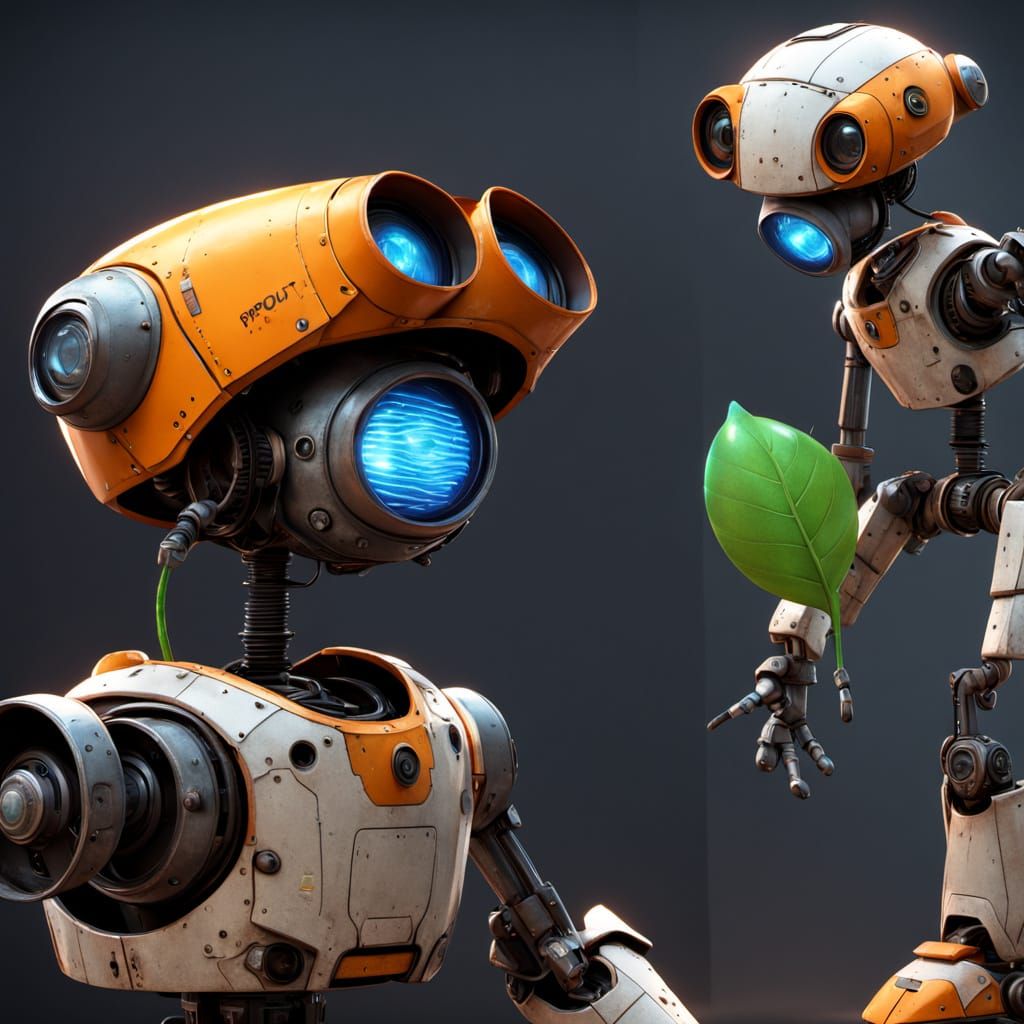 Robot Sprout: Rebirth in Pixar-Style 3D Animation