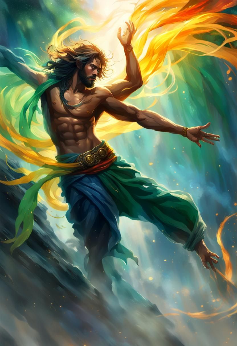 Wind Master Concept Art in Fantasy Style