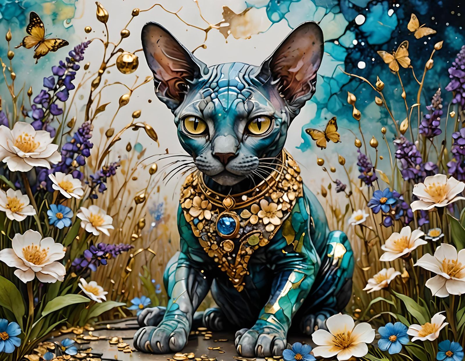 Beautiful Cat Art