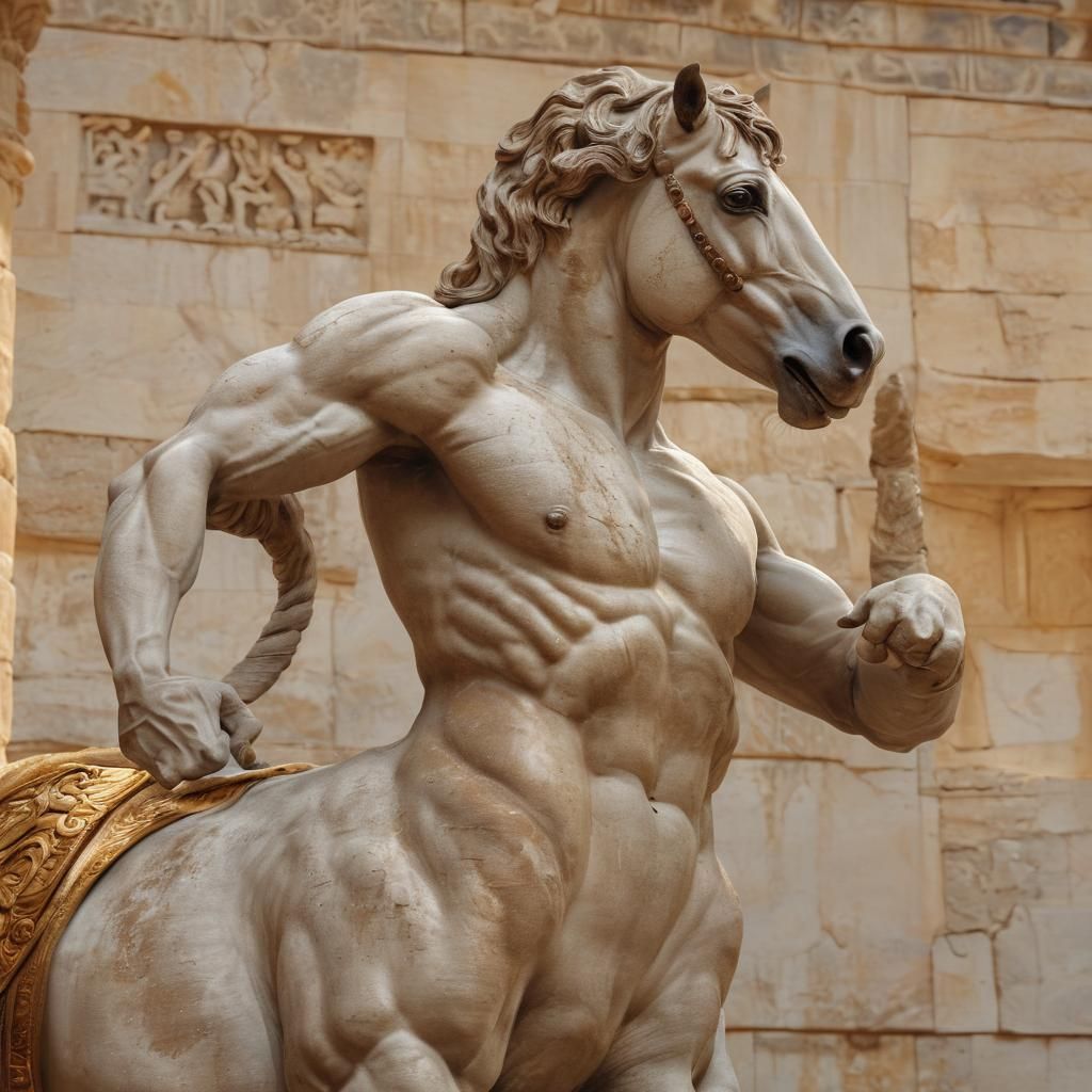 Mythology  man with a horse body